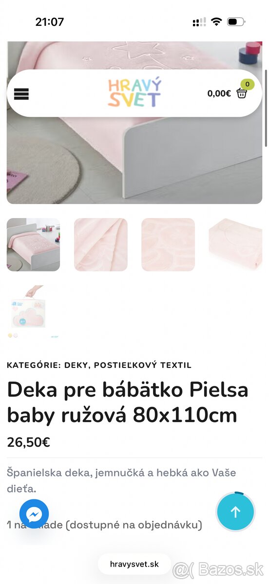Úplne nová deka pre bábätko Pielsa - 2