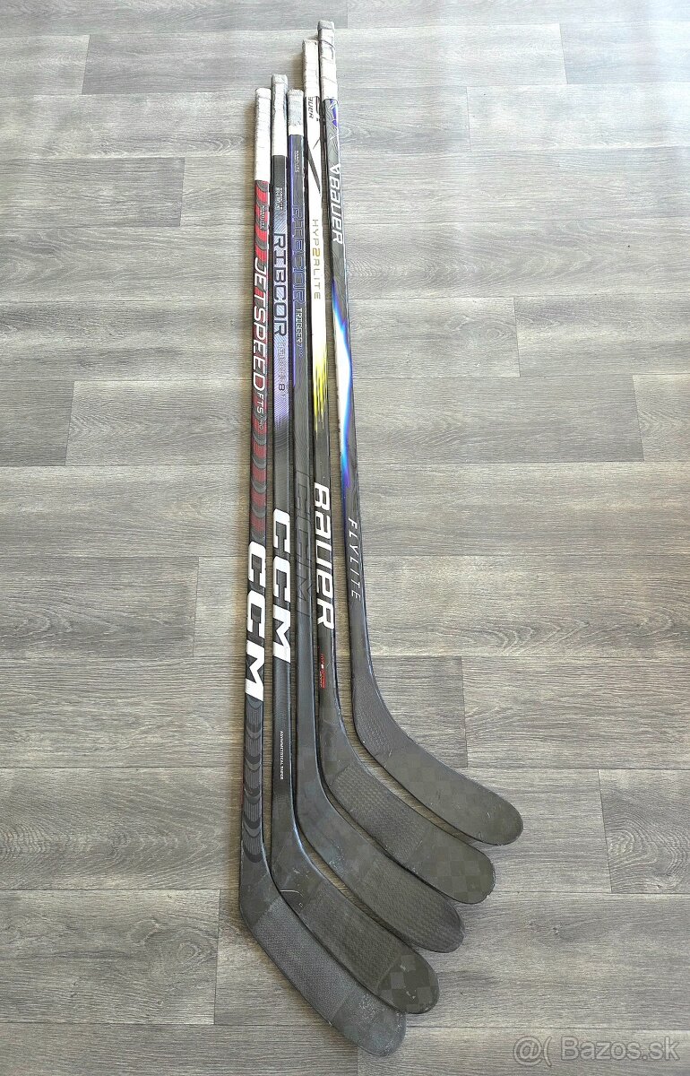 Repasované profi hokejky CCM, BAUER. - 2