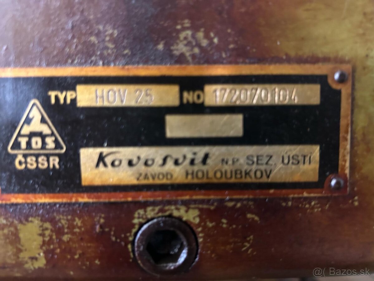 Prodáme : Svislá obrážečka TOS , model HOV-25 - 2