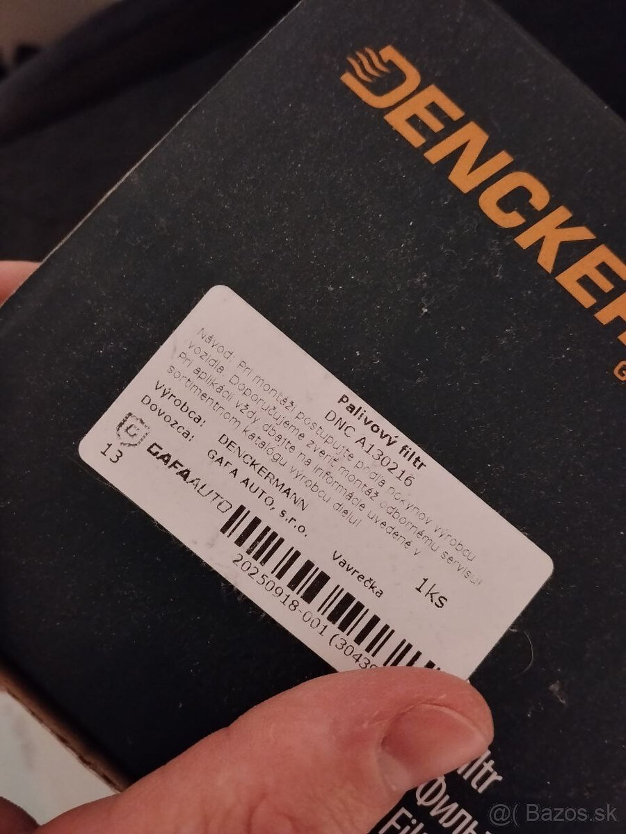 DENCKERMANN A130216 - Palivový filter - 2
