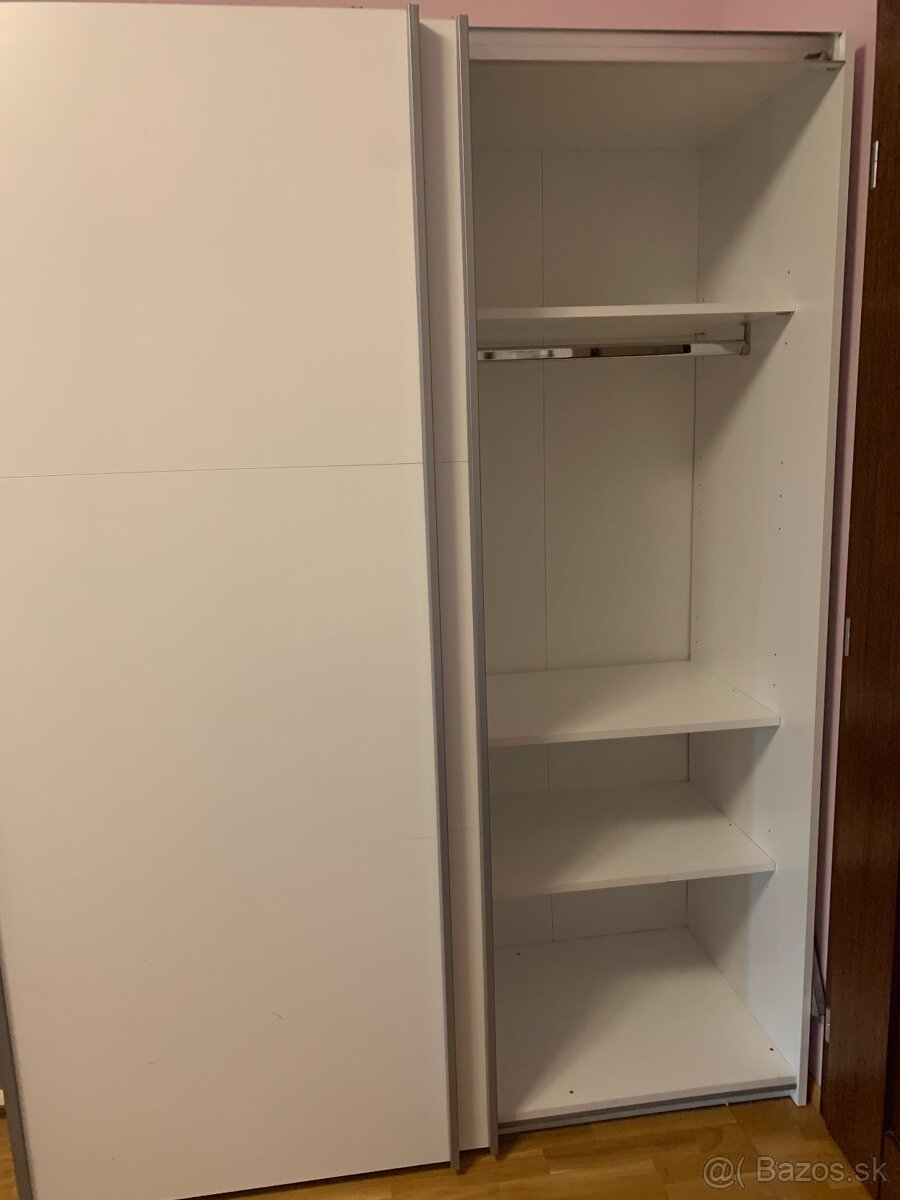 Šatníková skriňa biela - 2