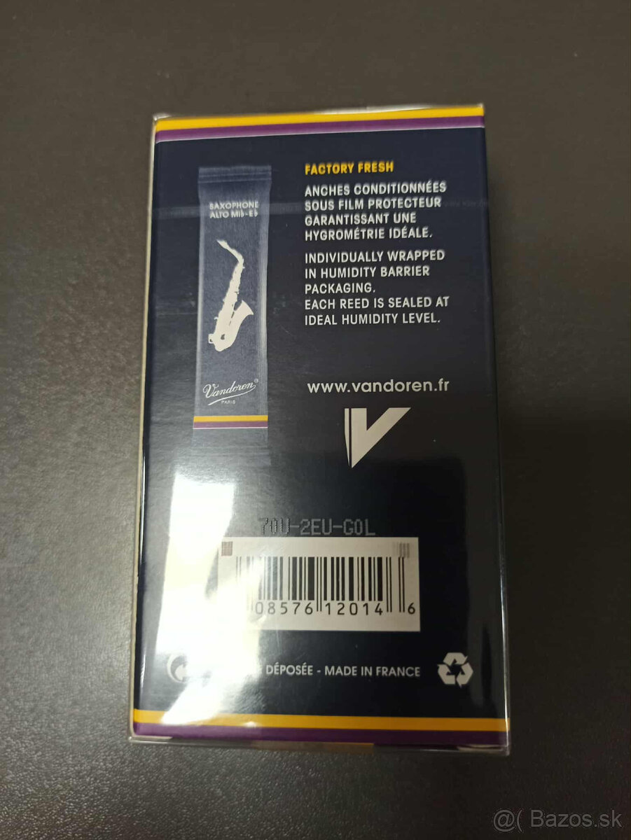 Zabalená škatulka plátkov Vandoren Alt 10kusov - 2