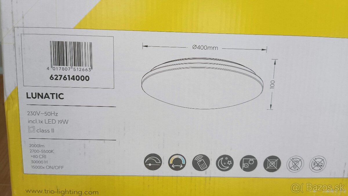 Stropné LED svietidlo mesiac - 2