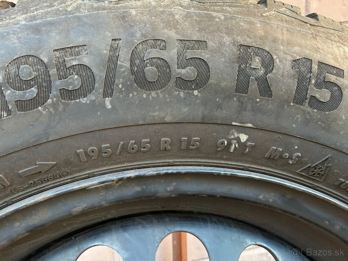Zimne pneumatiky 195/65 R15 na diskoch 5x112 - 2