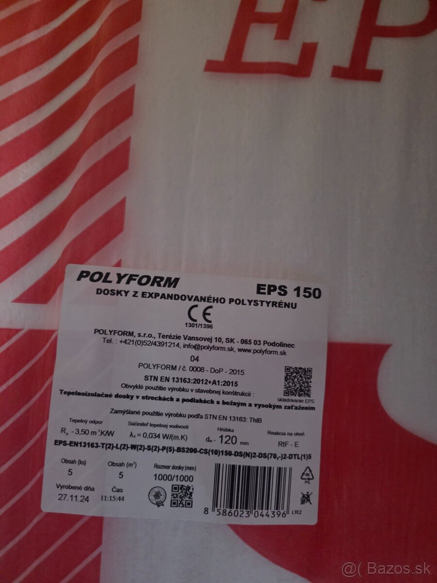 Podlahovy polystyren Polyform EPS150 120mm - 2