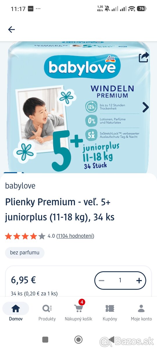 Plienky babylove 5+ - 2