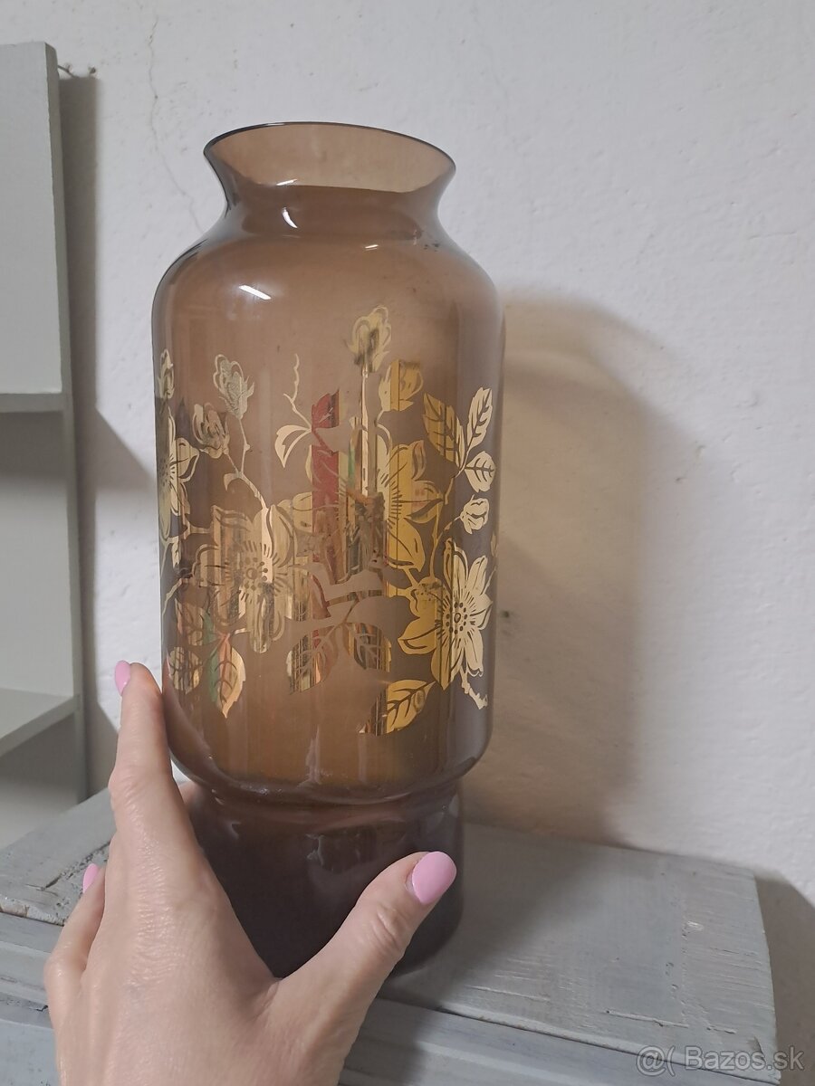Retro sklenená váza - 2