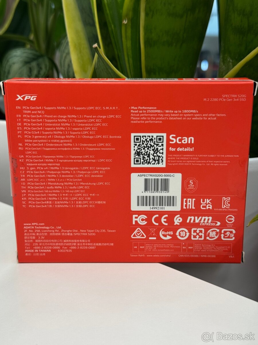 500GB RGB NVMe SSD – XPG SPECTRIX S20G - 2