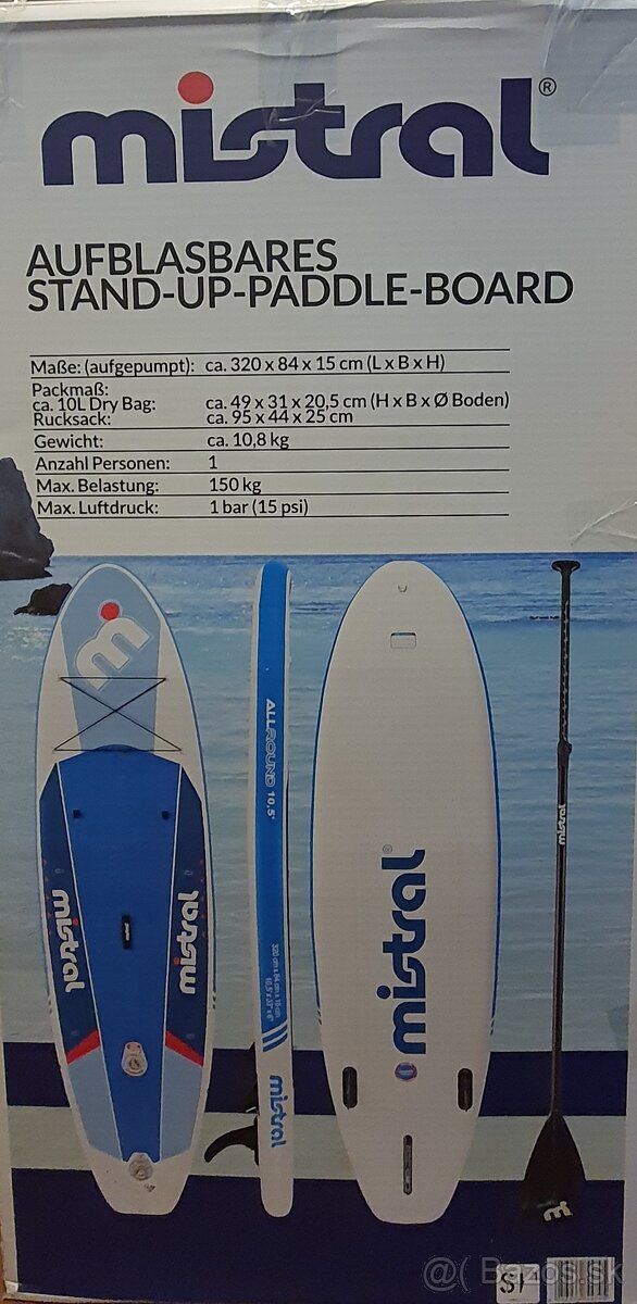 Allround paddleboard Mistral 10,5 set 2v1 - 2