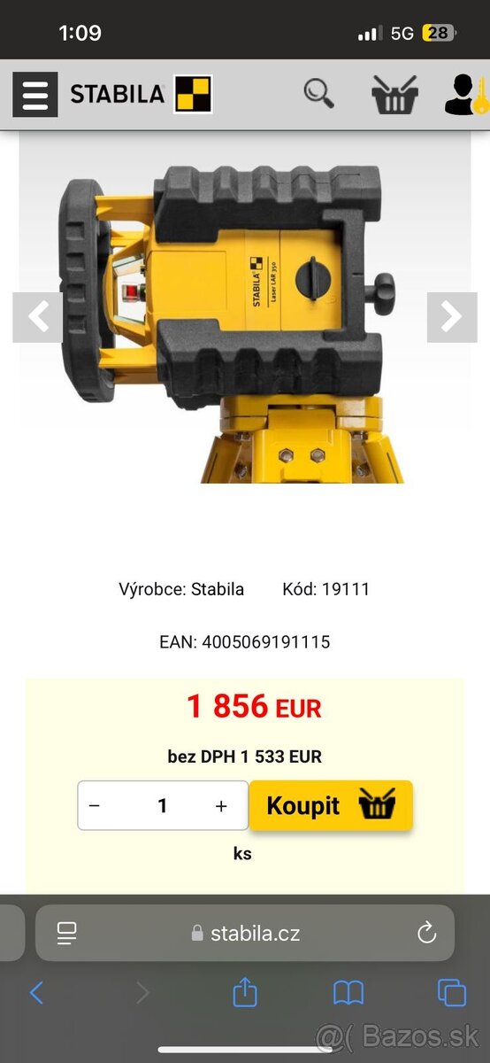 Predám nivelák Stabila - 2