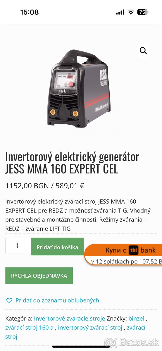 Jess welding mma 160 expert / cel - 2