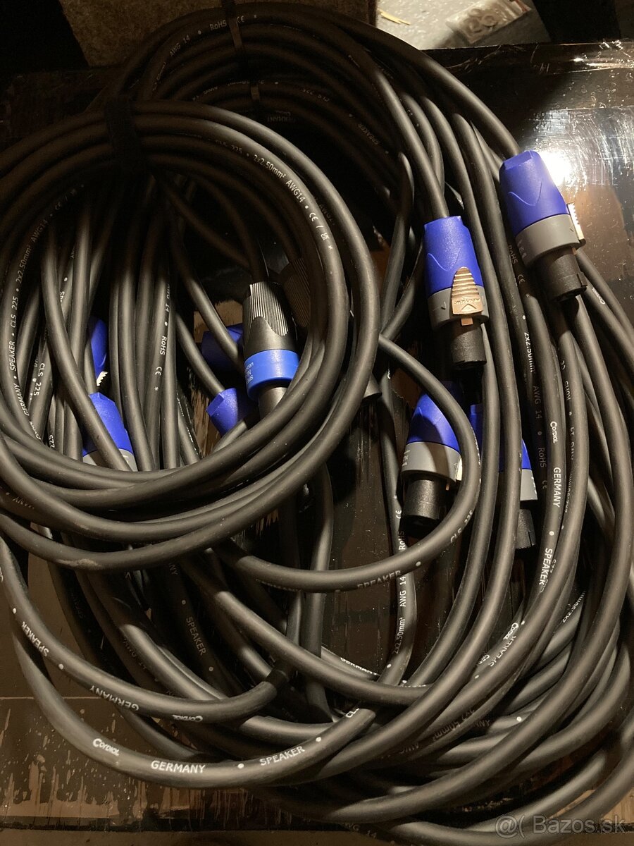 SpeakOn/XLR káble - rôzne dĺžky - 2