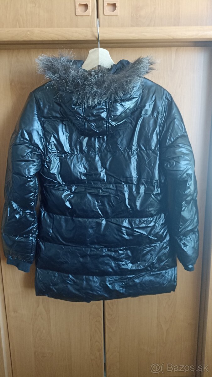 Dievčenská dlhá zimná bunda veľ. 164 - 2
