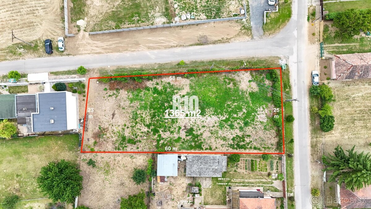 Stavebný pozemok 1365 m2 - Bardoňovo - 2