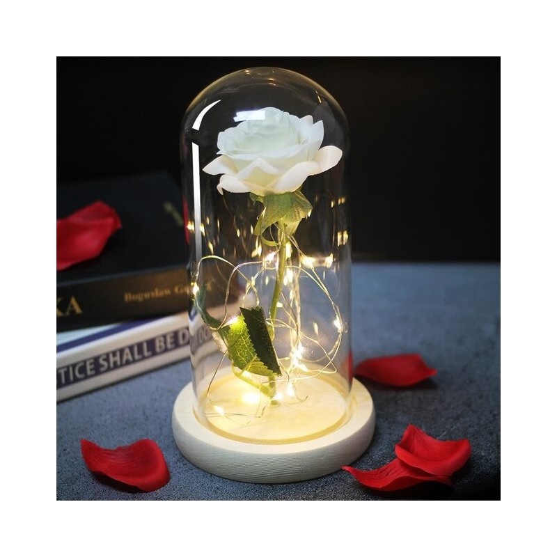 Darčeková ruža v skle. - 2