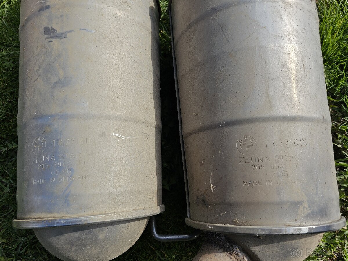 Zadné tlmiče výfuku E39 540i ( original ) - 2