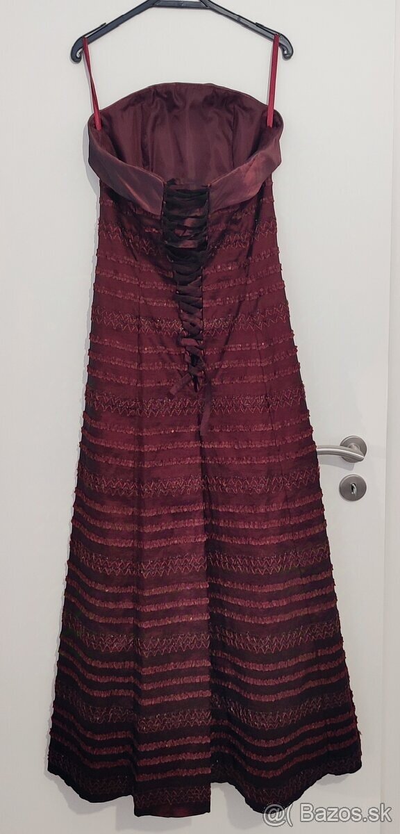 Vinovo červene šaty - 2
