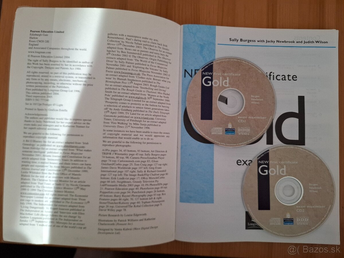 New first certificate - Gold - 2