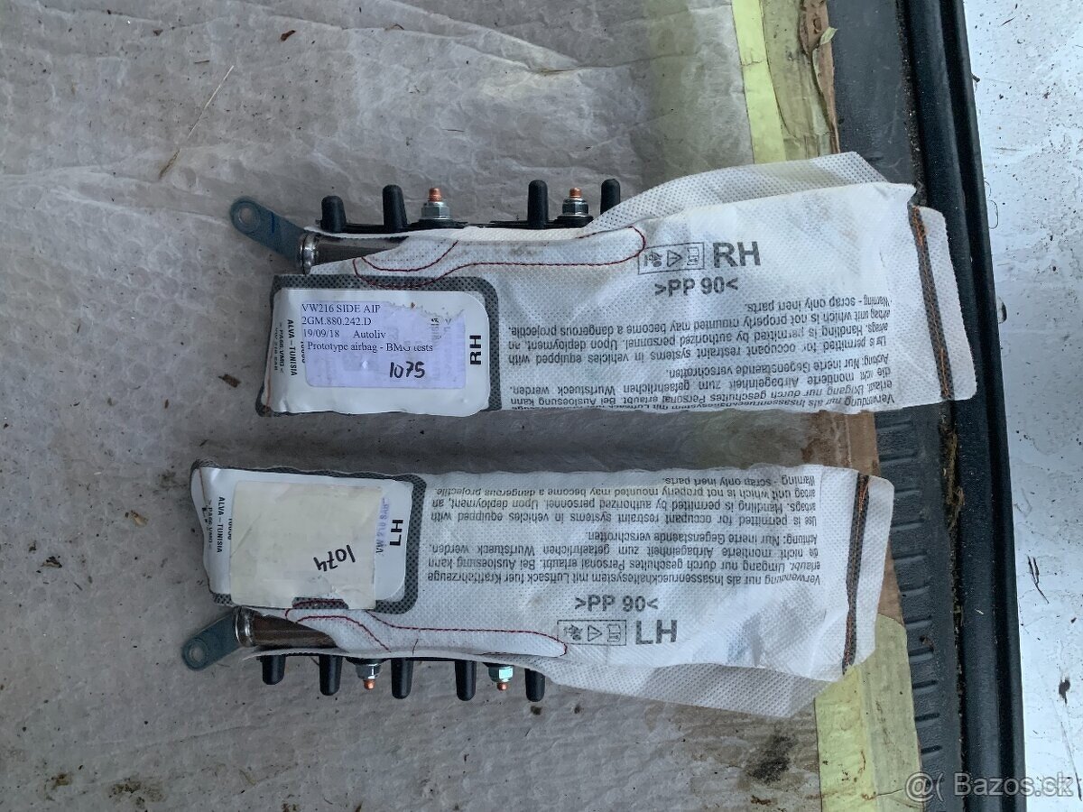 sedackovy airbag vw passat b8 superb 3 levy pravy - 2