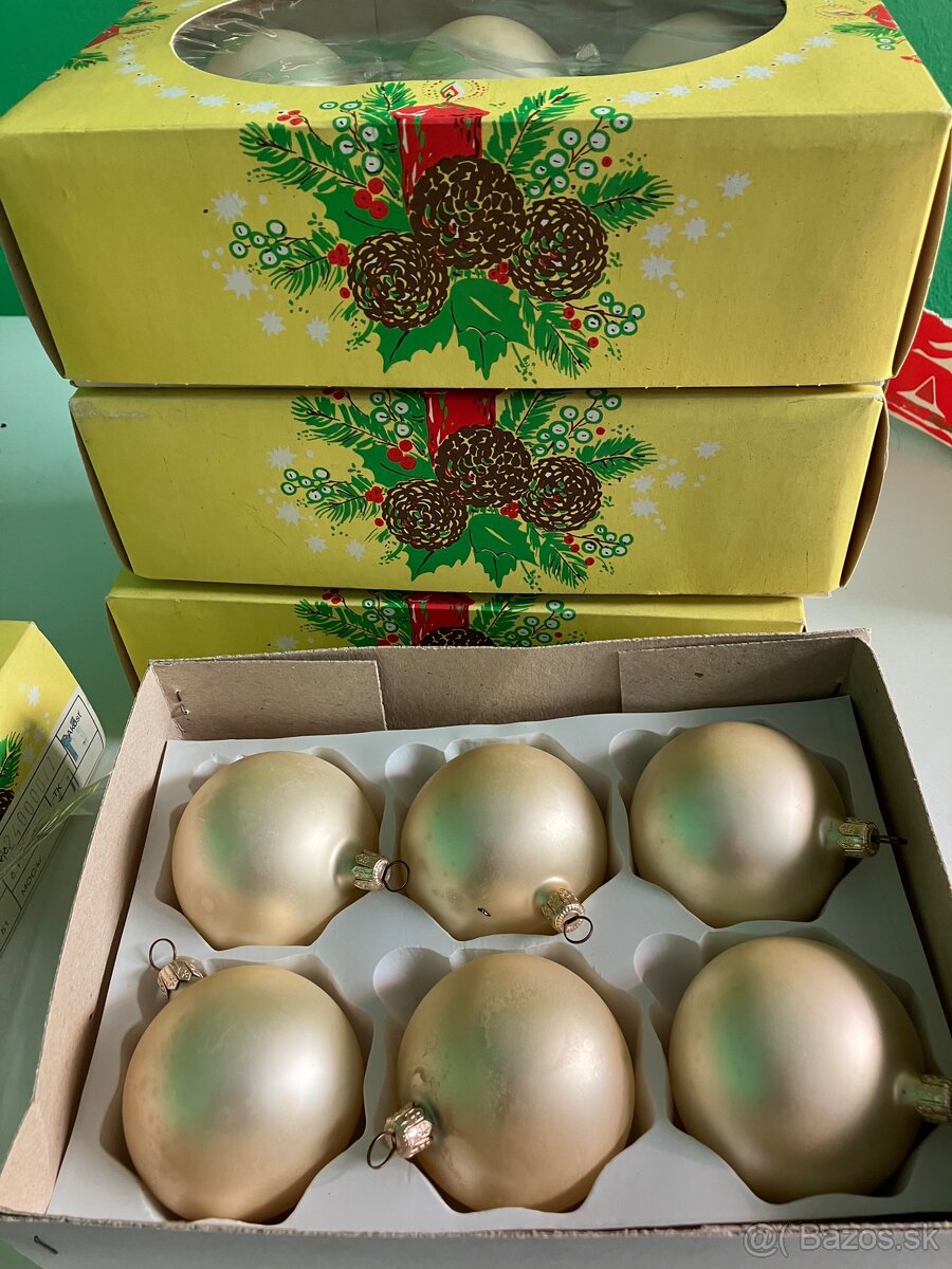 Vianočné gule sklenené - 2