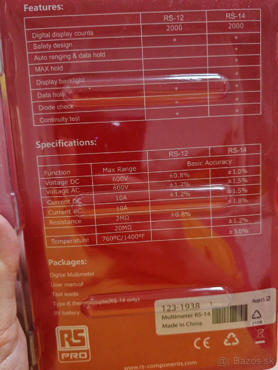 Multimeter Compact Digital RS - 2