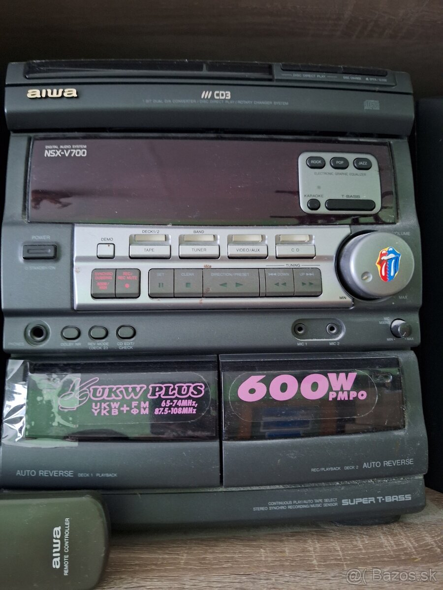 Hifi veža Aiwa a repráky - 2