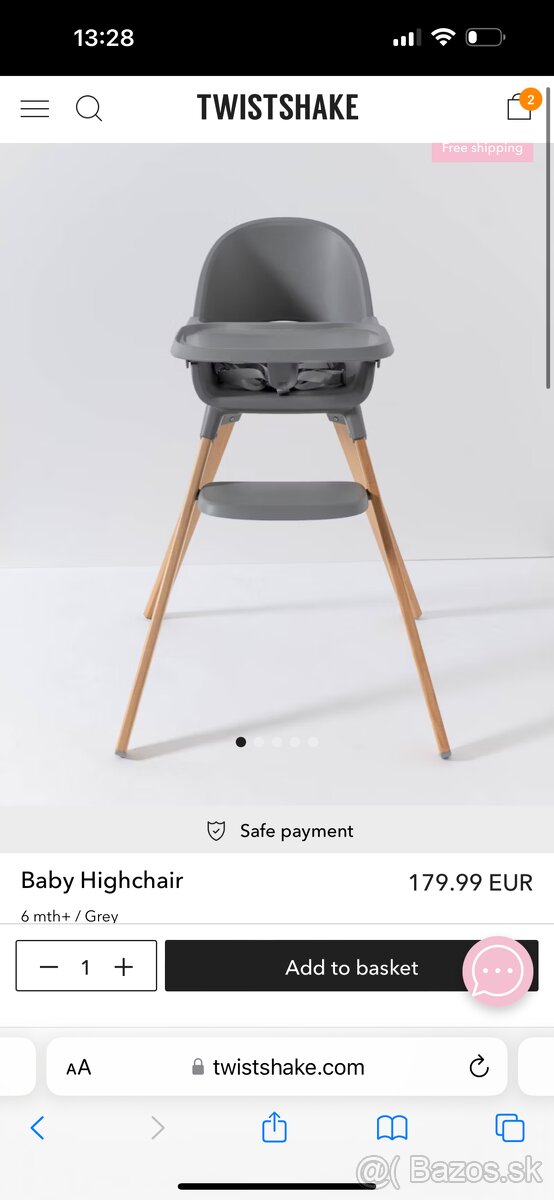 Detska stolicka twistshake - 2