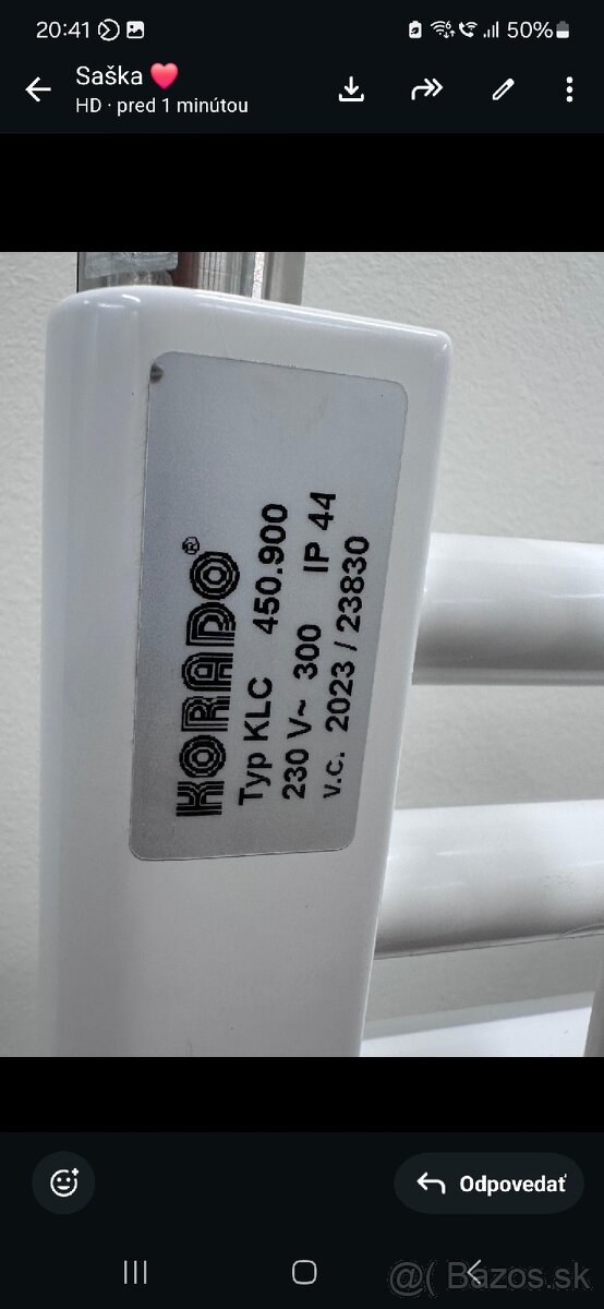 Nový elektrický radiátor KORADO 450x900 - 2