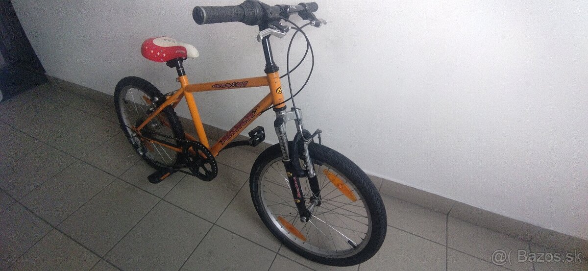 Predám žltý juniorský bicykel Author 20" kolesa.Pre deti od - 2