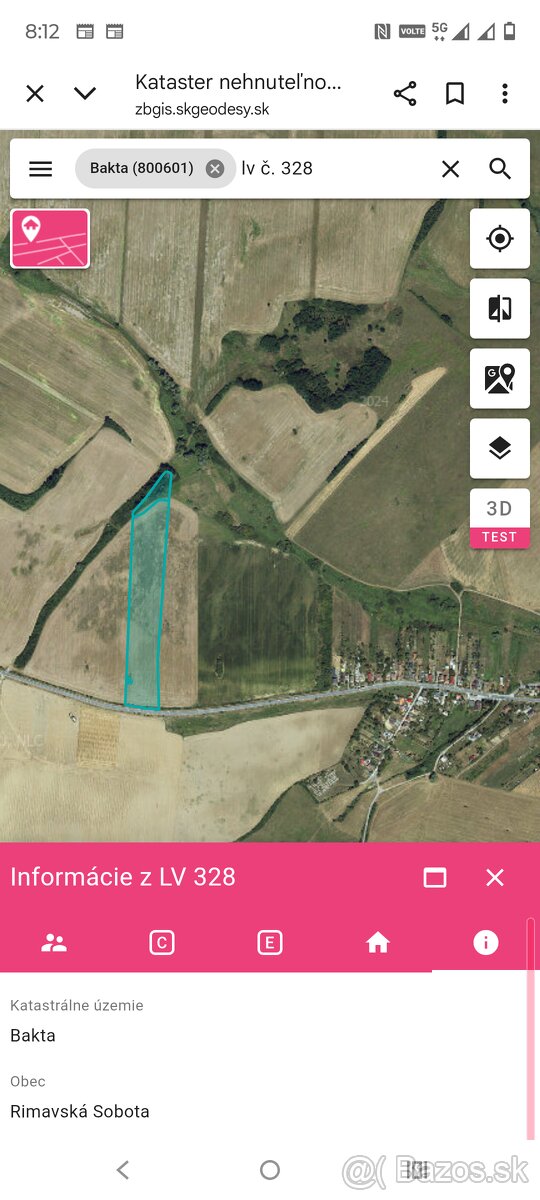 Bakta 46000 m2 v podiele 1/1 - 2