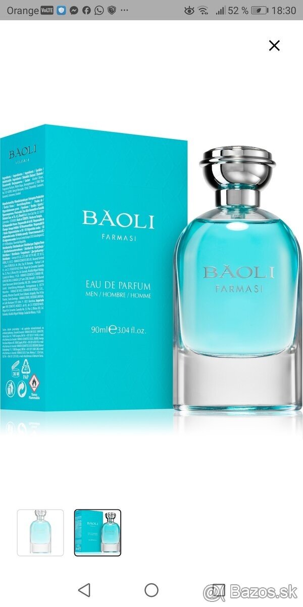 Parfumovaná pánska vôňa Baoli 90ml - 2