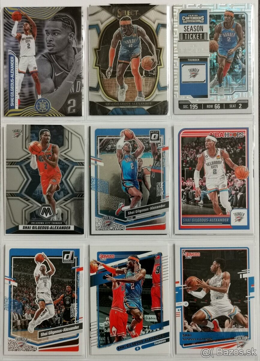 Kartičky NBA - Shai Gilgeous-Alexander (22 kariet) - 2