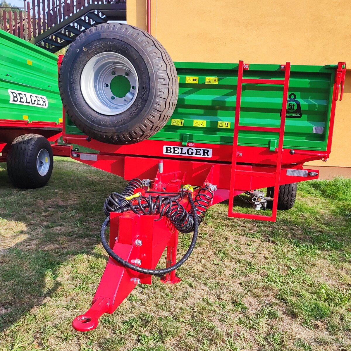 Vlečka za traktor 5-tonová BELGER, nová s ŠPZ - 2