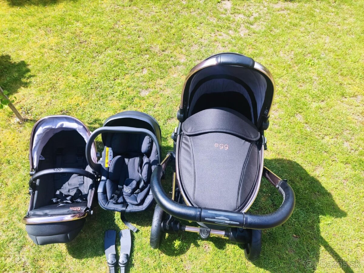 Kočík Egg diamond black rose gold - 2