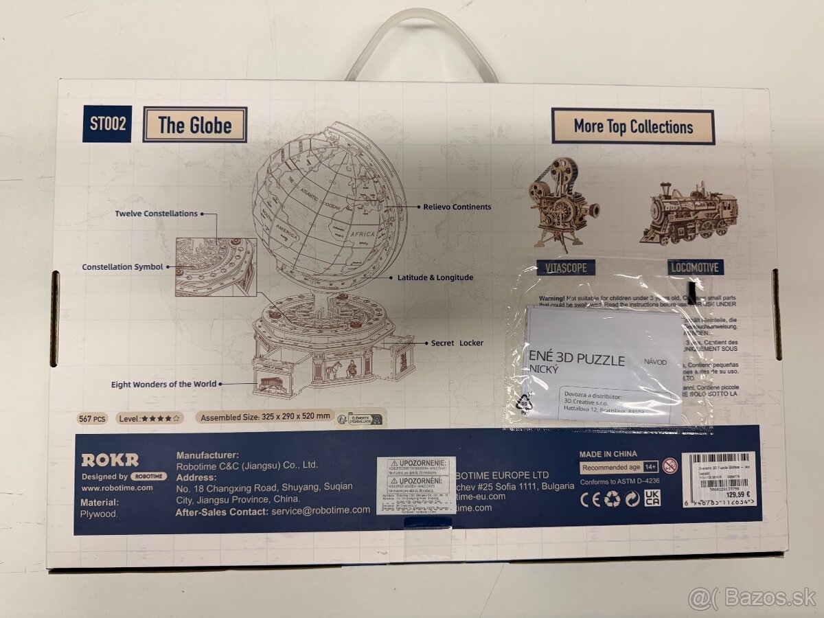 Robitime Globus skladacka - 2