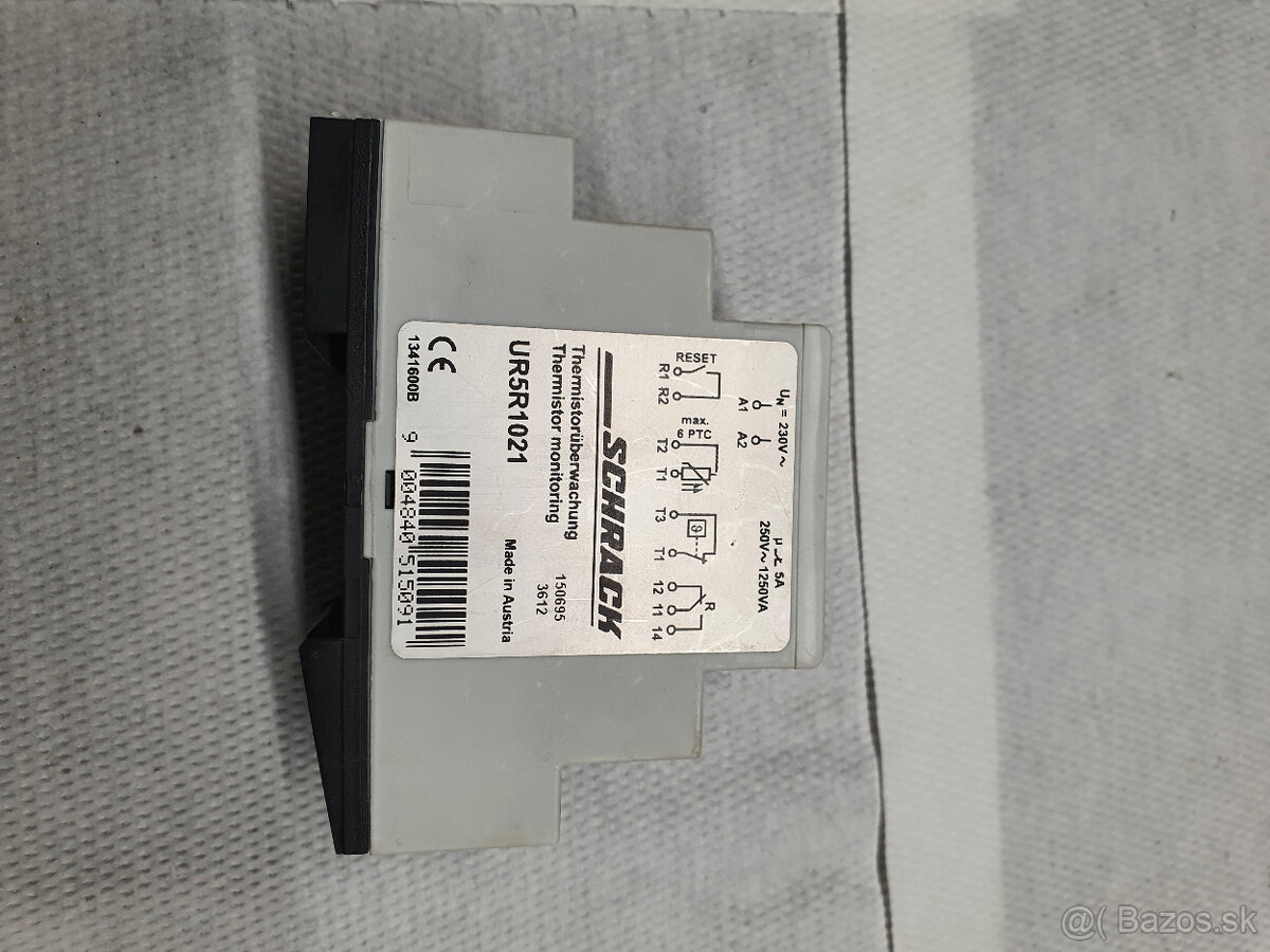 Termistorové relé, 1 prepínací, 5A/250V - 2