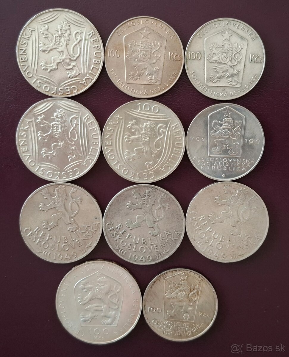 100Kčs mince. - 2