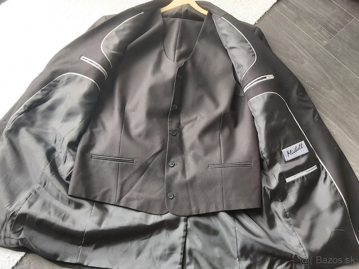 Pánsky slim oblek zn.MICHELL .184/54. Pošta v cene - 2