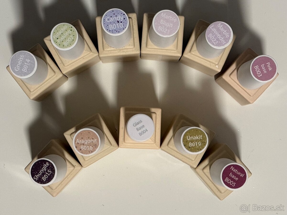 Yvetten podkladové gél laky - Glass, Natural, Candy, Marble - 2