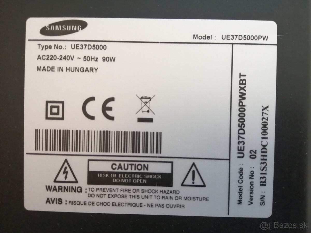 SAMSUNG UE37D5000 - 2