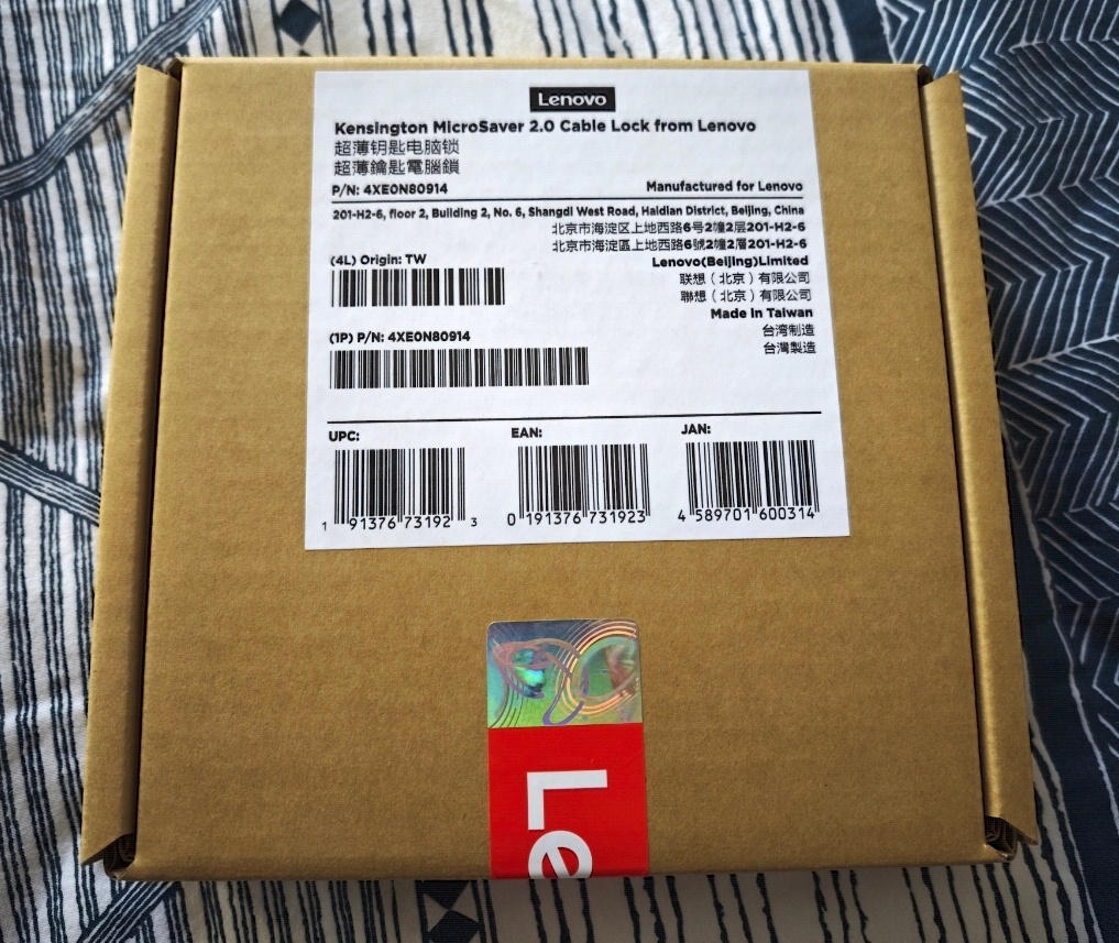 Lenovo Kensington MicroSaver 2.0 Cable Lock - 2