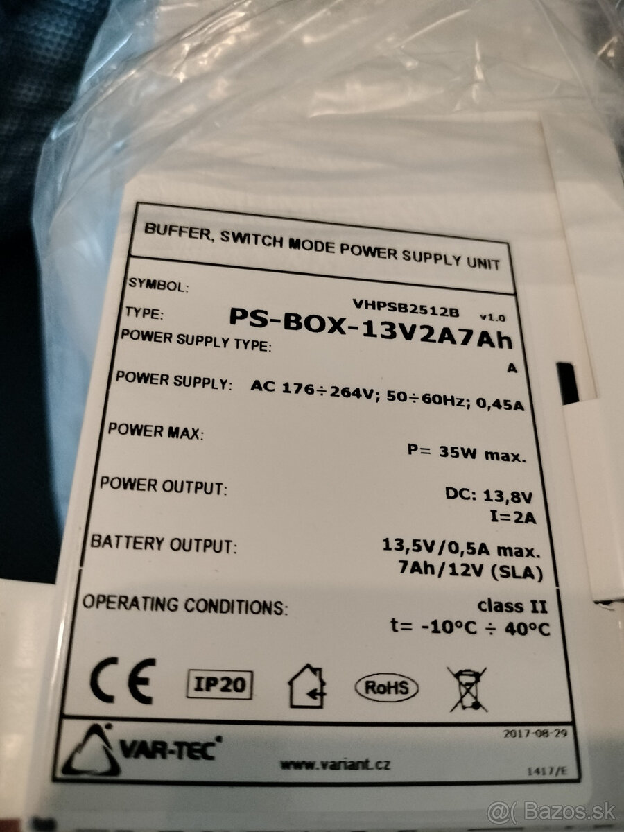 PS-BOX-13V2A7Ah záložný / zálohovaný zdroj - 2