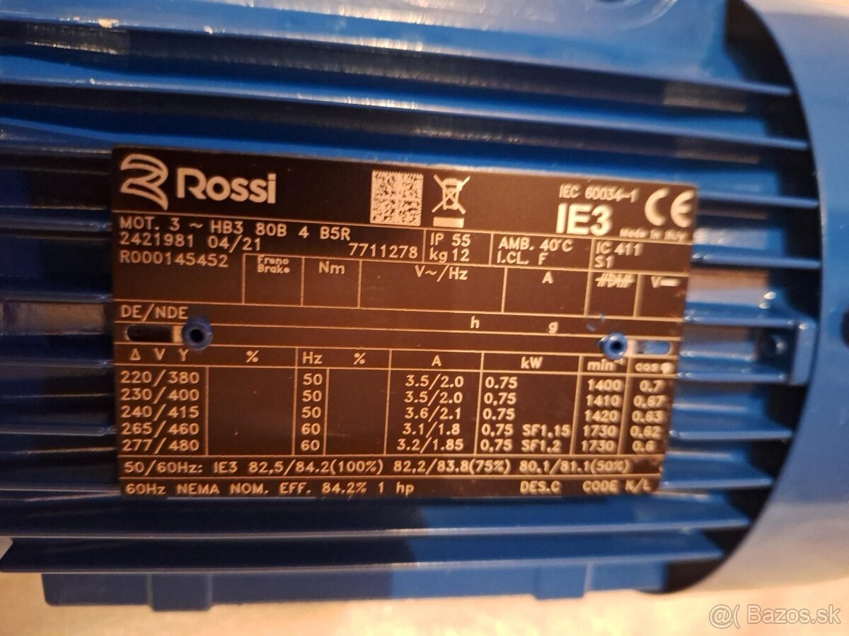 Predám elektromotor s prevodovkou - 2