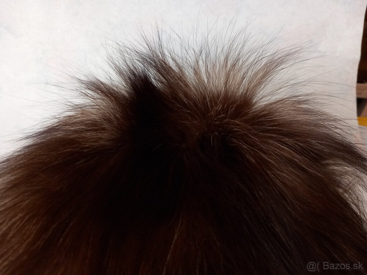 Kožušinová čiapka tmavá - 2