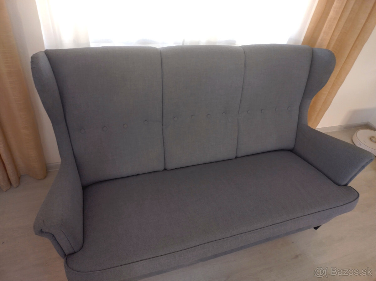 TOP STAV Ikea strandmon gauc sivy - 2