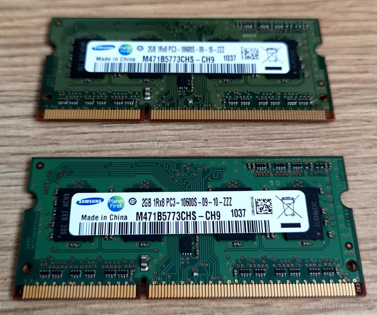 Predám Pamäte RAM do PC a noteboku - 2
