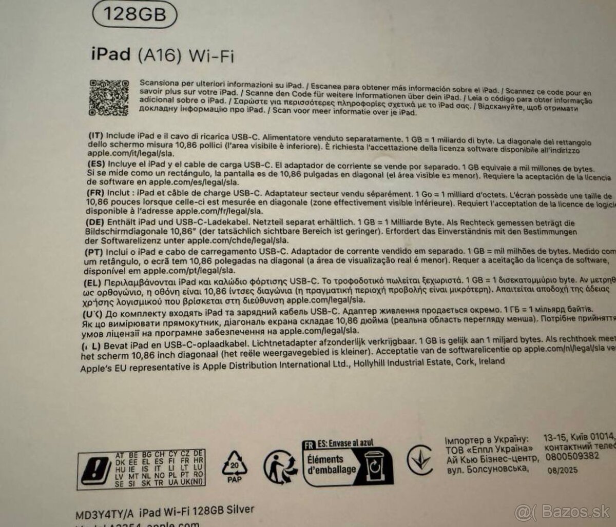 Ipad A16 11" 128Gb Silver WiFi - 2