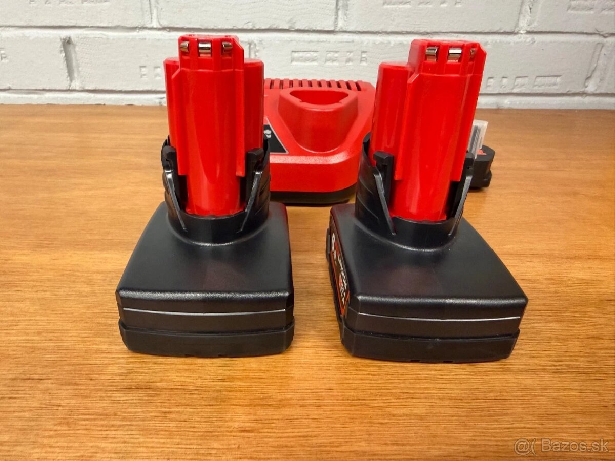 Nová sada akumulátorů MILWAUKEE M12 NRG 6.0 Ah - 2