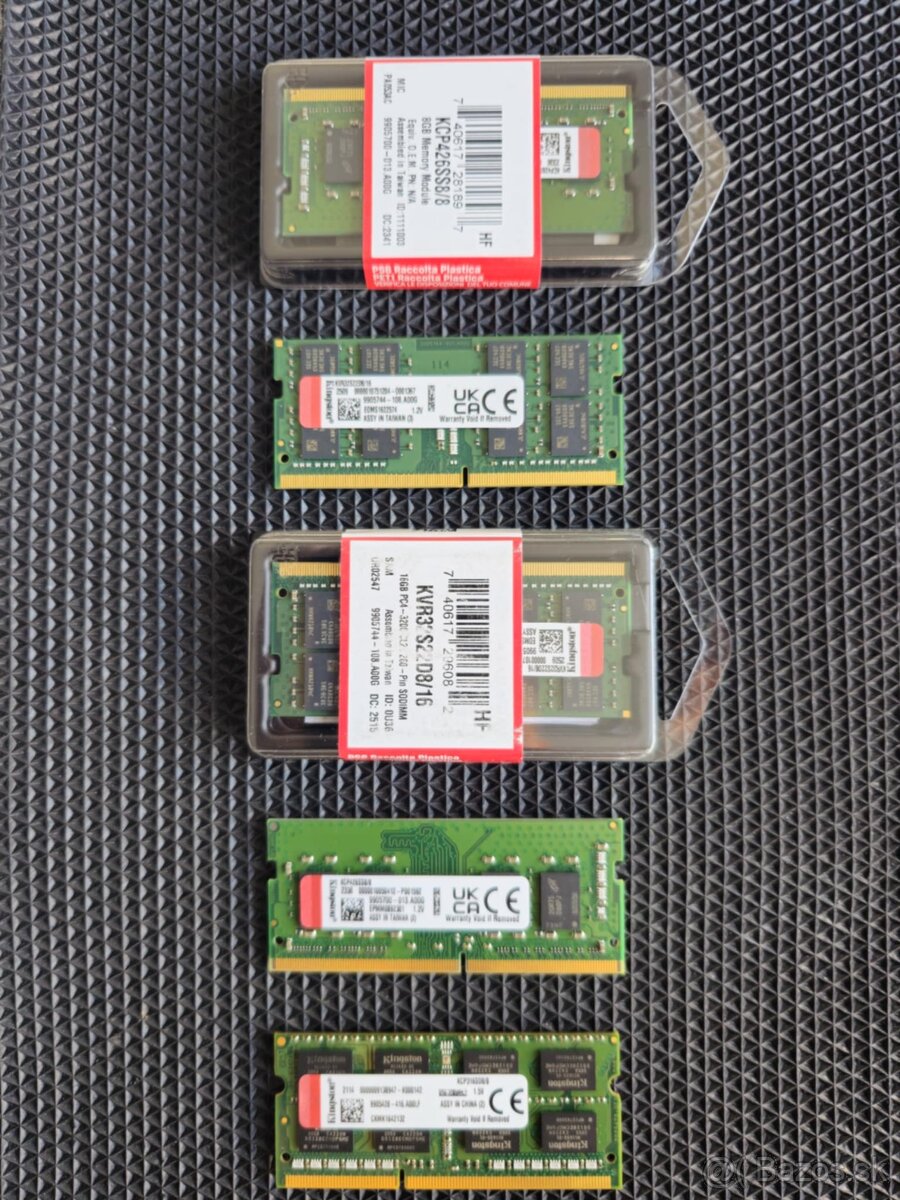 Kingston SO-DIMM Predám pamäte RAM pre notebooky - 2