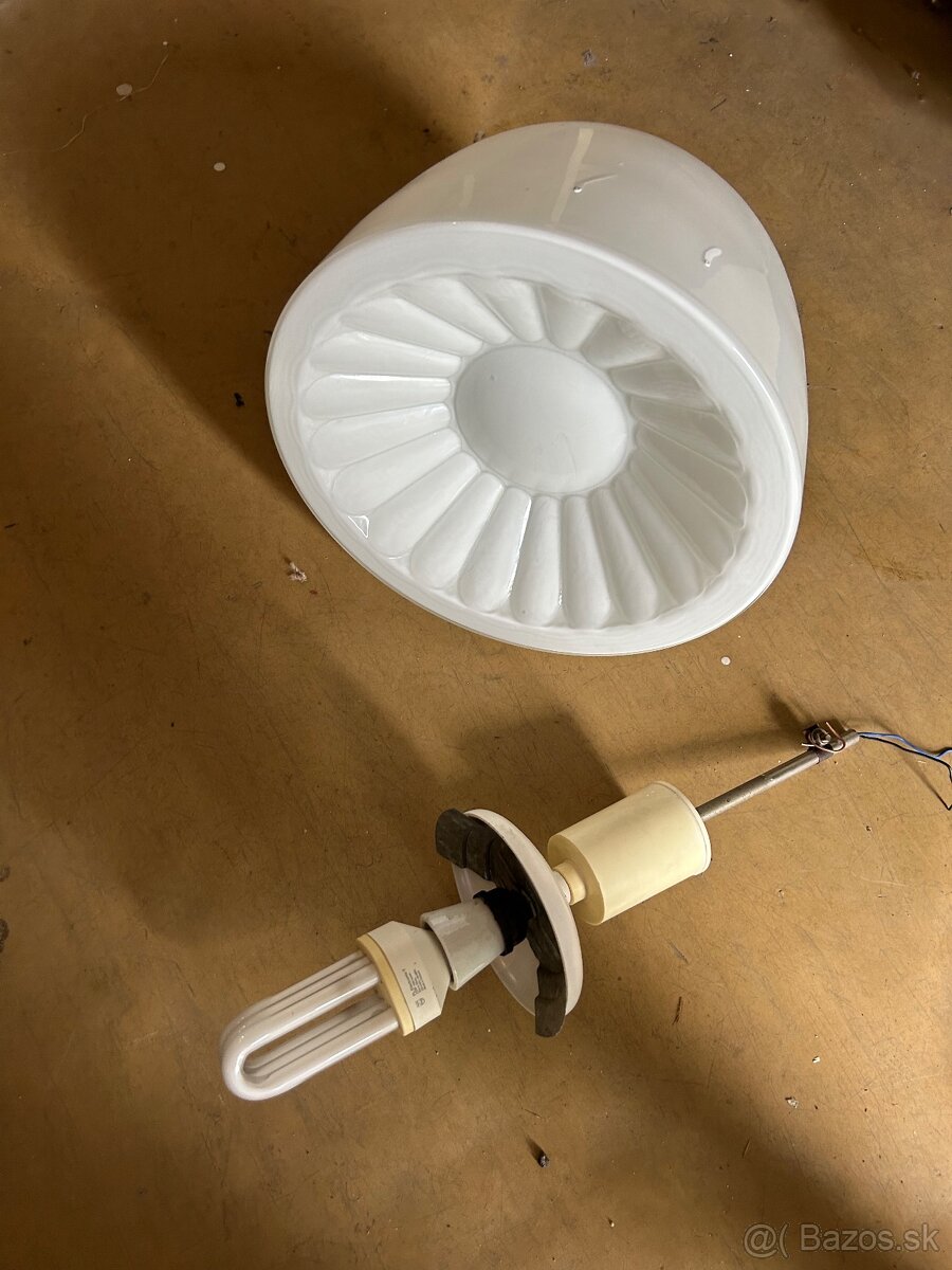 Lustr retro triplex sklo dvakrát - 2